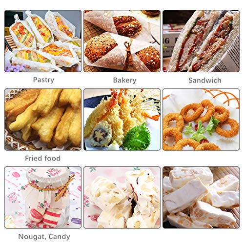 100pcs Wax Paper Food Picnic Paper Grease Proof Paper Waterproof Dry Hamburger Paper Liners Wrapping Tissue for Plastic Food Basket (Xmas Elk pattern) - Thumbnail 4
