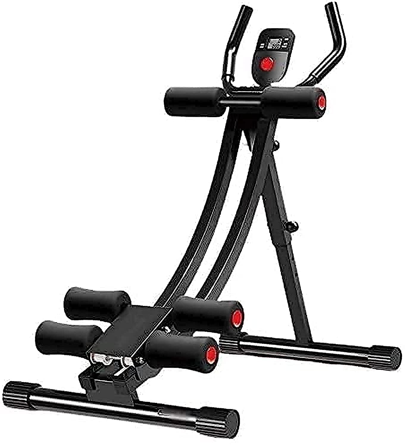 Max Strength - Abdominal Trainers, Adjustable 2 In 1 Power Plank and Sit Up Bench Core Exercise Machine with LED Display Waist Trainer 5 Minutes Body Shaper Vertical Trainer Fitness Equipment