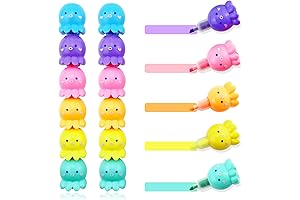 34 PCS Complete Stationery Kit - 12 Octopus Highlighters