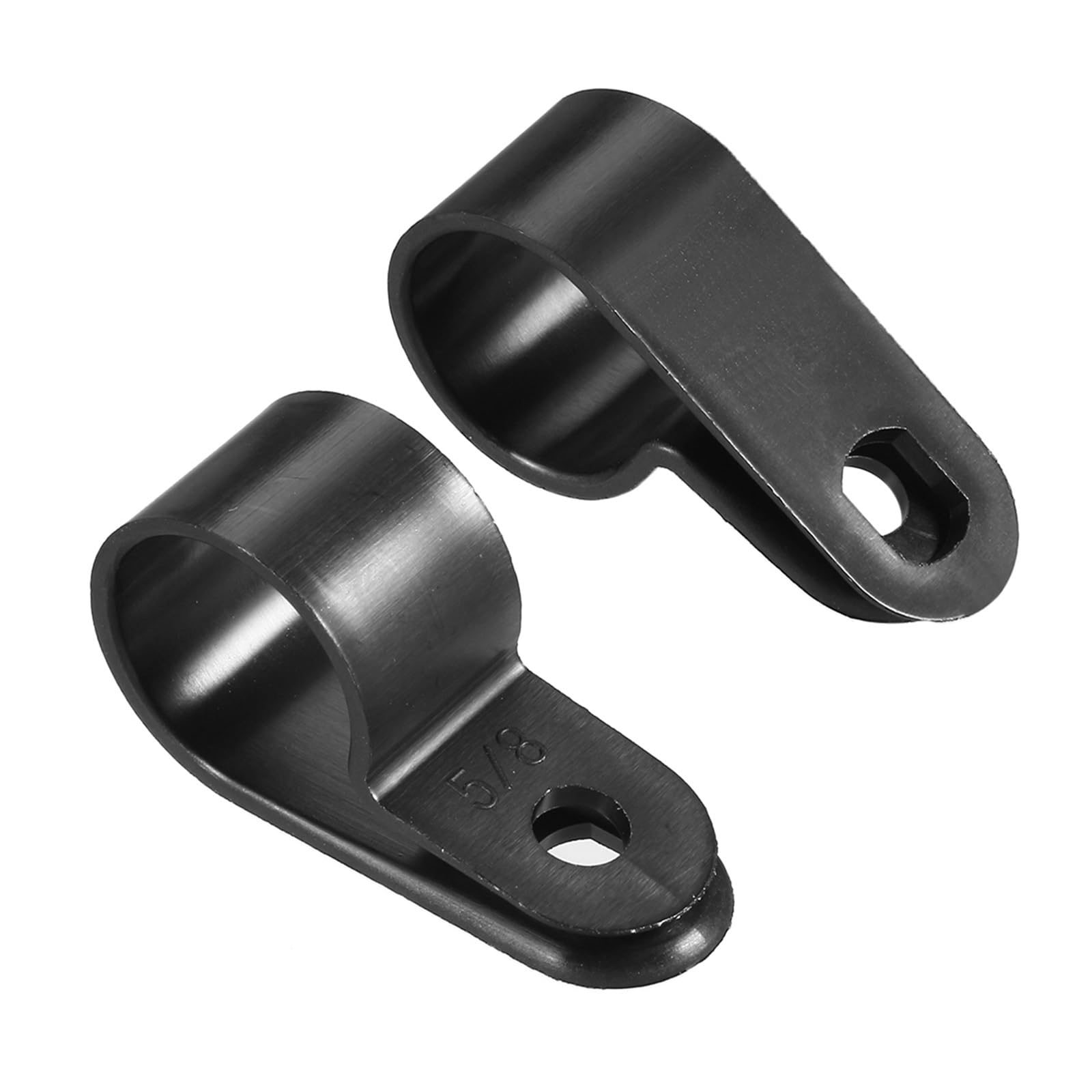 Yichuhaoxi R-Type Cable Clip Clamp 1/4 in. Nylon Screw Mount Cord Fastener with Screws for Wire Management 50-Pack 66027FPH005 - The Home Depot
