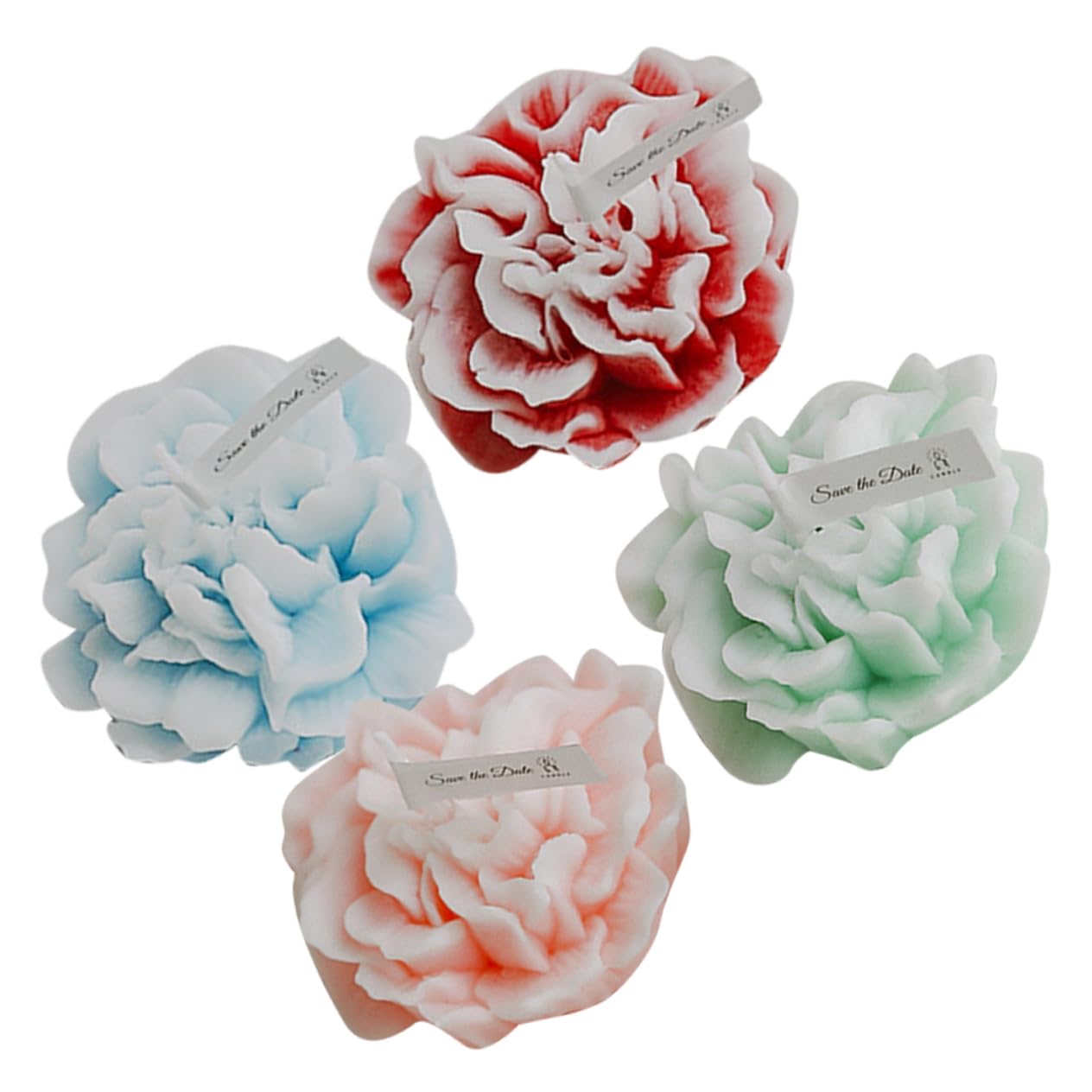MAGICLULU 20stücke Blütenförmige Duftkerzen Aromatische Kerzen Für Muttertag Hochzeiten Und Festlichkeiten Aromatherapie Kerzen Für Entspannende