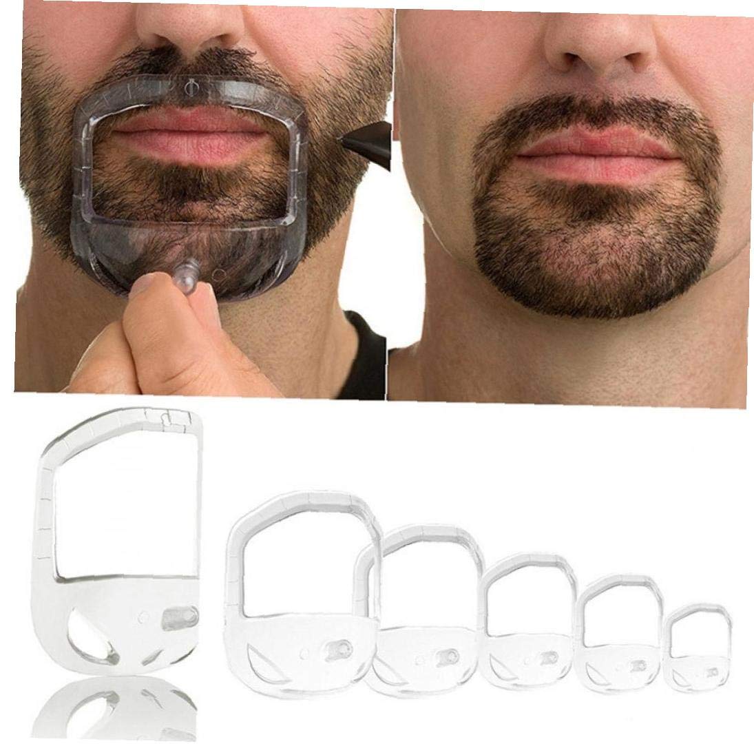 Beard Kit 5 Pcs Mens Tool Template Guide Design Mustache Beard Goatee Shaving Beard Brush Shaper Style Mens Shaving Brush Beautiful Decorations