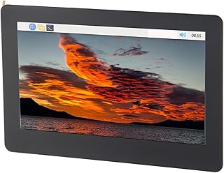 Dpofirs 4.3 Inch IPS QLED Touchscreen, 800x480 Portable Capacitive 5 Points Touch Monitor with Backlit Adjustment, DSI QLED Display for RasPi for Ubuntu for Kali for Retropie