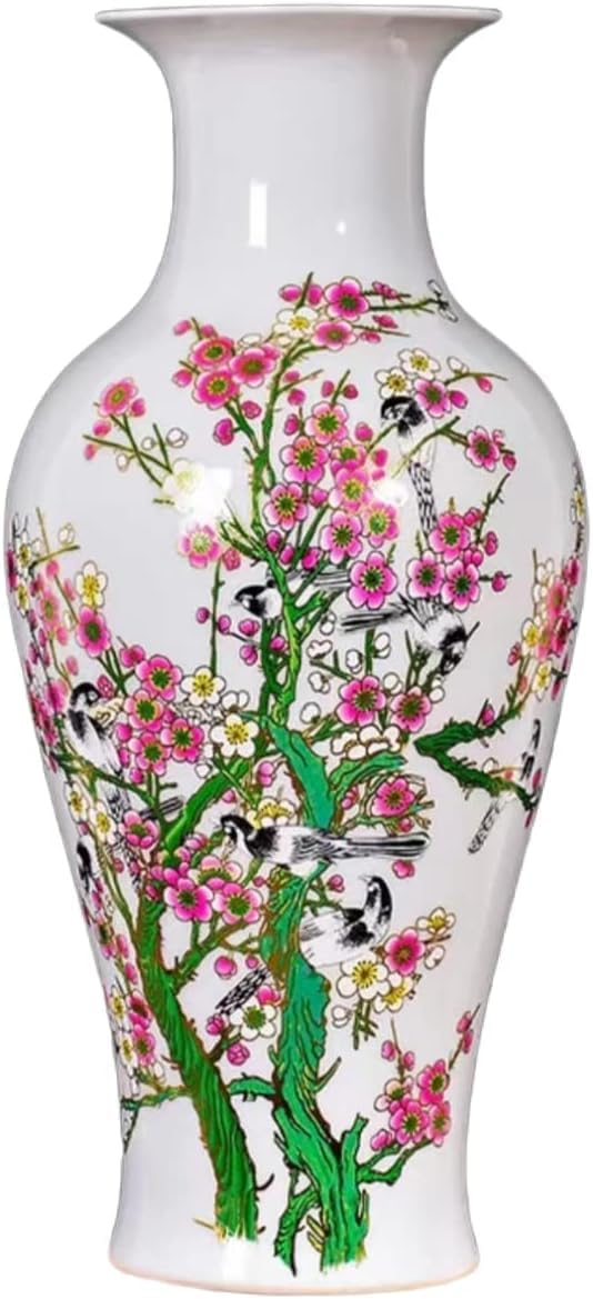 Vase Tabletop Ceramic Porcelain Flower Chinese Antique Traaditional high 38 CM