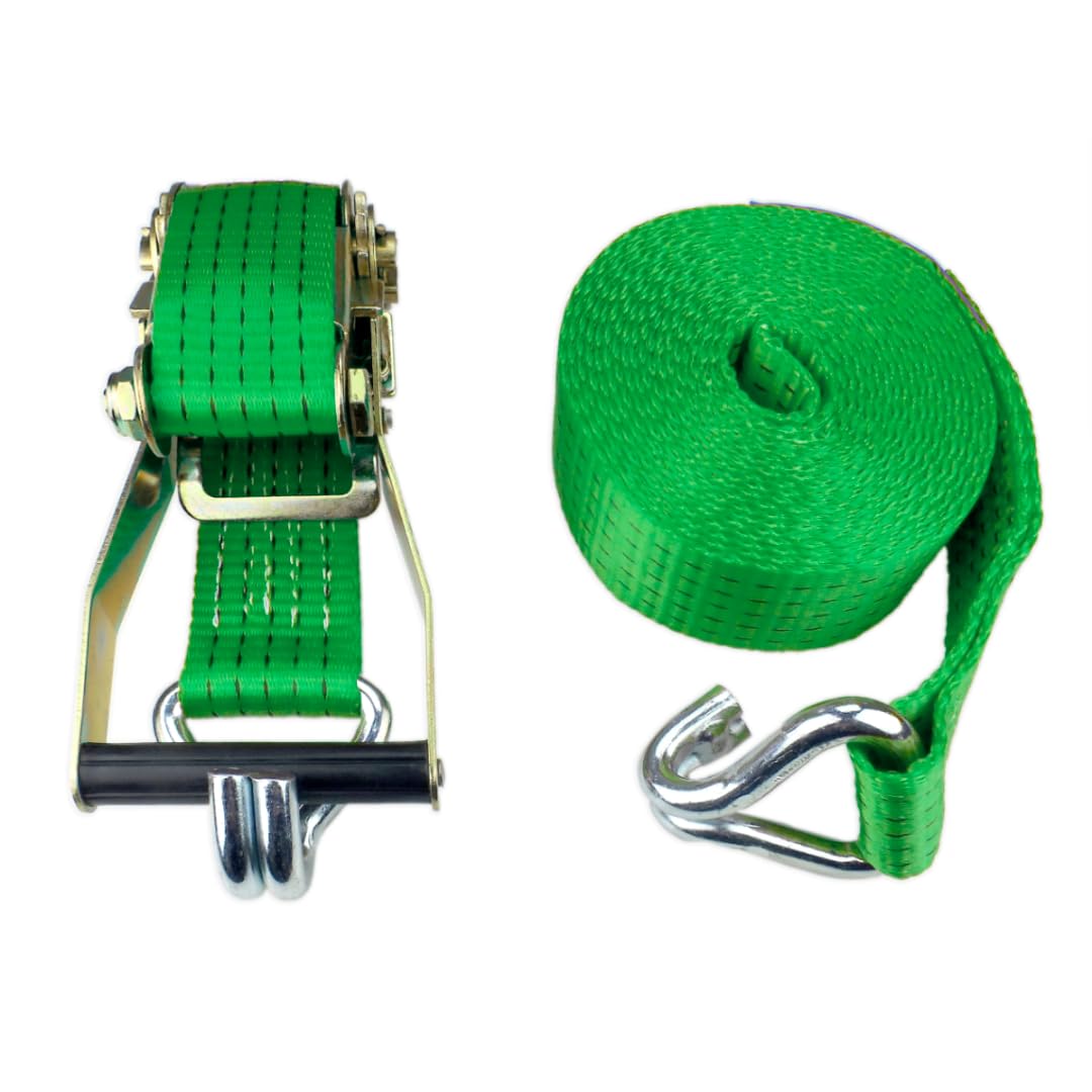 Spanngurt mit Ratsche - Zurrgurt 8 m - Stärke 2 t - Befestigungsgurt für Anhänger & Auto - Breite 35 mm - Ratschengurt - Gurtband - Anhänger Zubehör 4 Stück