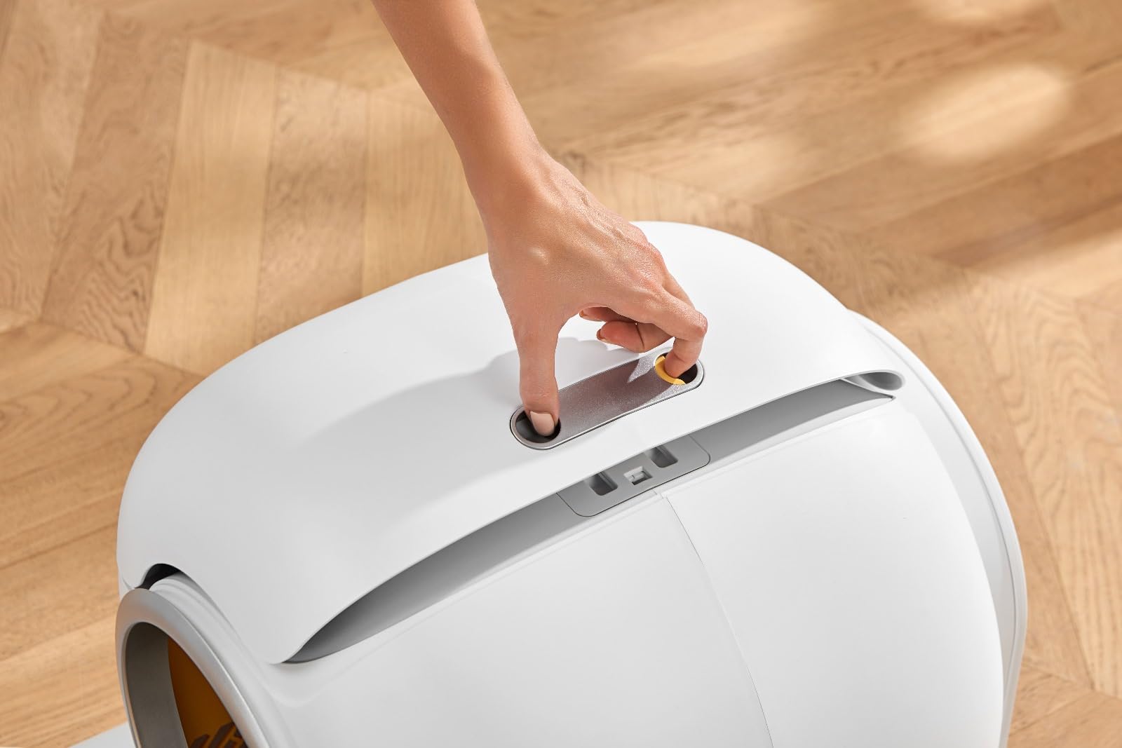 Litière Automatique pour Chat avec Détection Intelligente, Nettoyage Automatisé sans Odeur,Grand Bac Silencieux, Écran LED, Sûre et Hygiénique, Idéal pour Chats Moyens à Grands, Installation Facile
