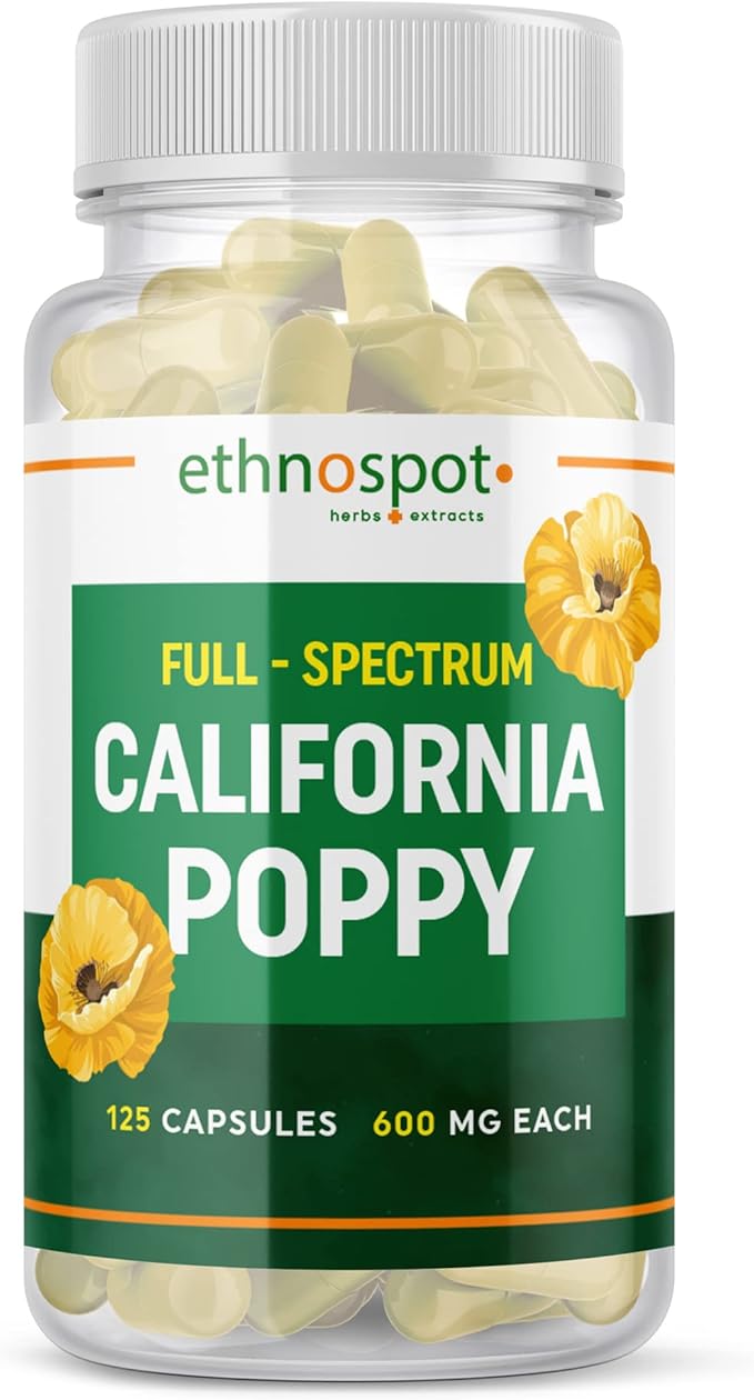 Full Spectrum California Poppy Capsules Promotes Physical Relaxation