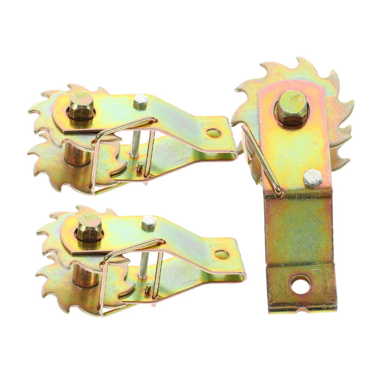 POPETPOP Tenditore per Filo Realizzato in Acciaio Dorato Resistente per Tensione Pesante in Acciaio 3 Pezzi per Coperture e Uso Esterno