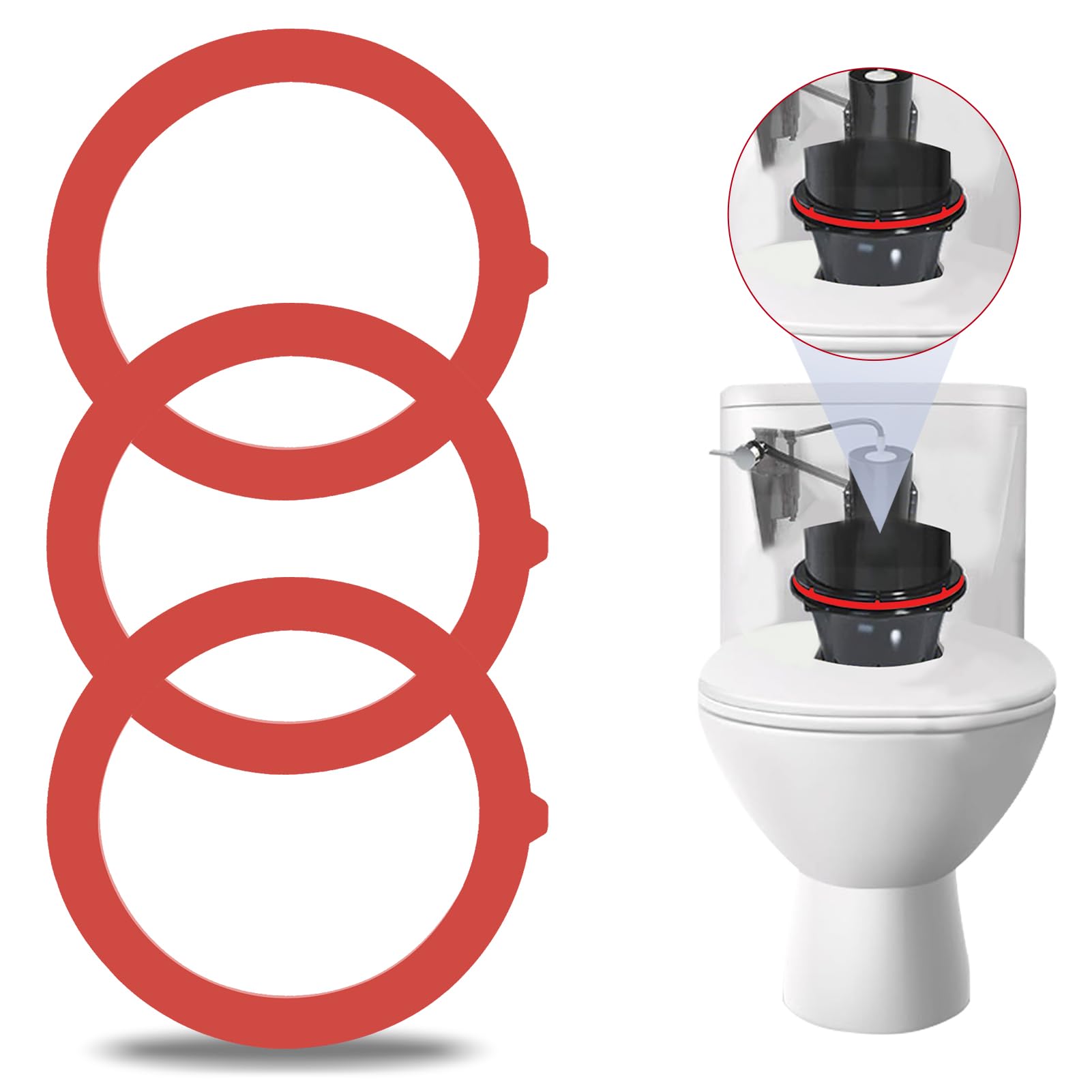 うん子 Flush Valve Seal Compatible With Kohler, Canister Flush