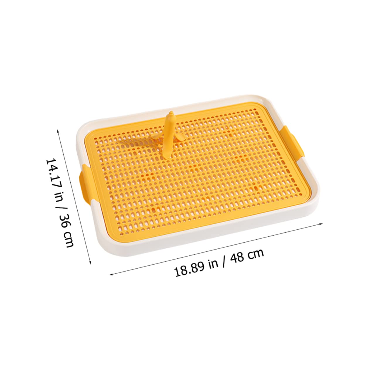ibasenice Dog Indoor Potty Plastic Puppy Urine Tray Pee Pad Holder Training Aid for Household Pet Dogs Cats