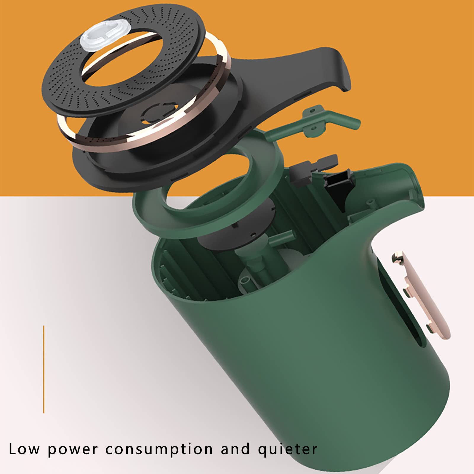 Dispenser Sapone Automatico, Dispenser Sapone Bagno 280ml Ricaricabile, Dispenser Sapone Cucina Non Touch, Dispenser Detersivo Lavatrice con Sensore IPX4 Impermeabile Verde