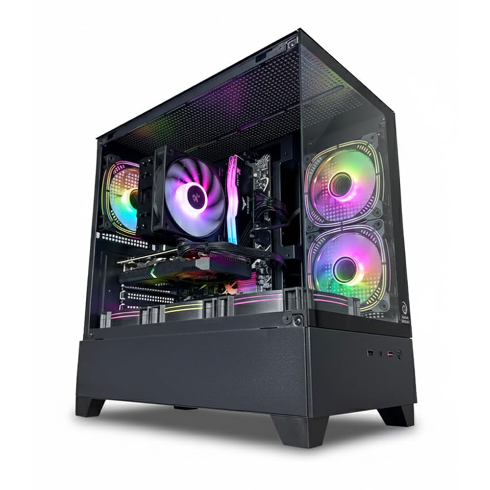 – GAME SEKRET Rook IX Gaming PC - Intel Core i5-12400F | AMD Radeon RX 580 8GB GPU | 16GB DDR4 RAM-500GB NVMe SSD | Air Cooler-H610 MB-500W 80+ PSU | WiFi-Bluetooth-Win 11 Pro | Desktop Computer