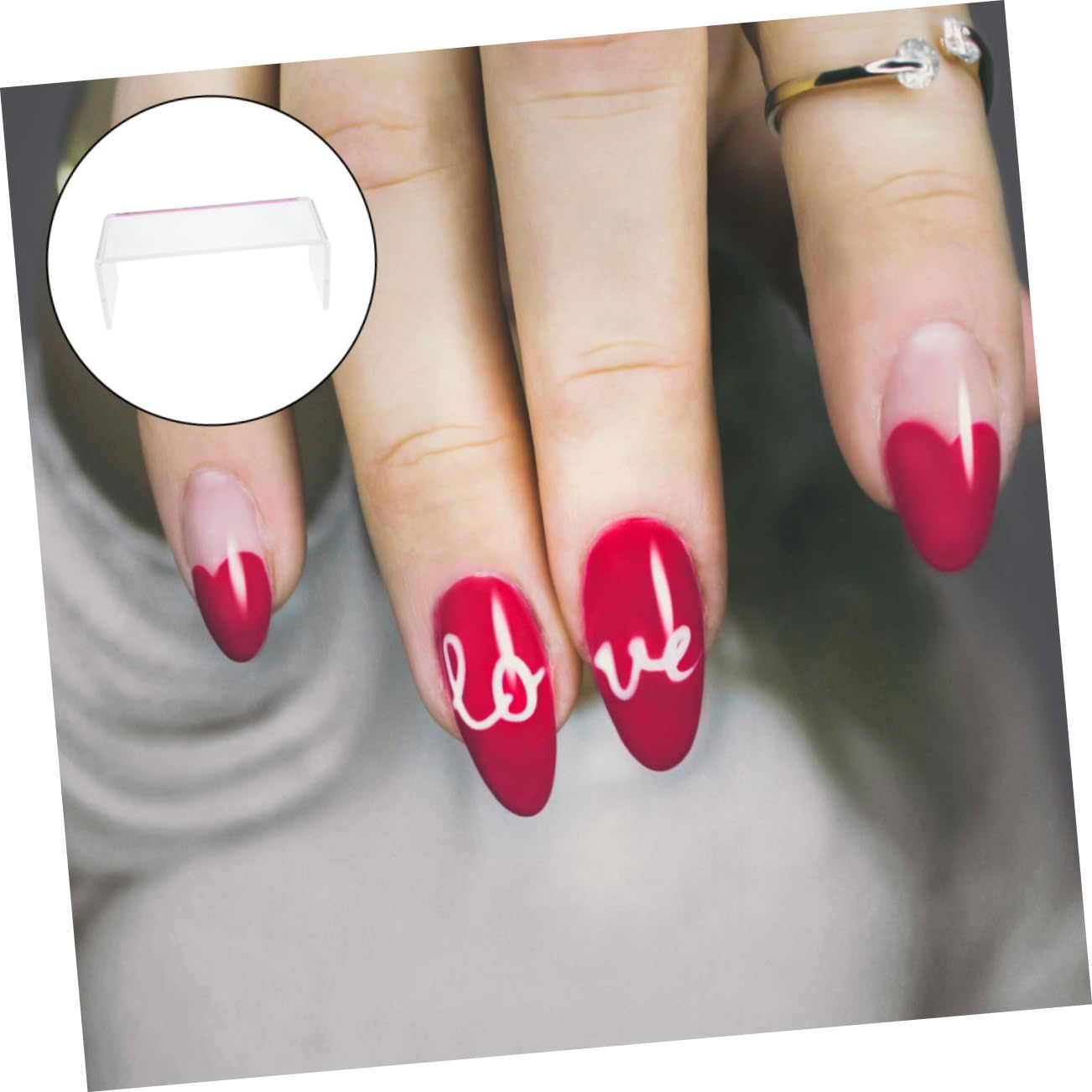 Cuscino Manicure per Polso in Acrilico Bianco, Poggiamano | Uso Salone e Casa, Portatile e Comodo, Supporto Stabile Durante la Lavorazione