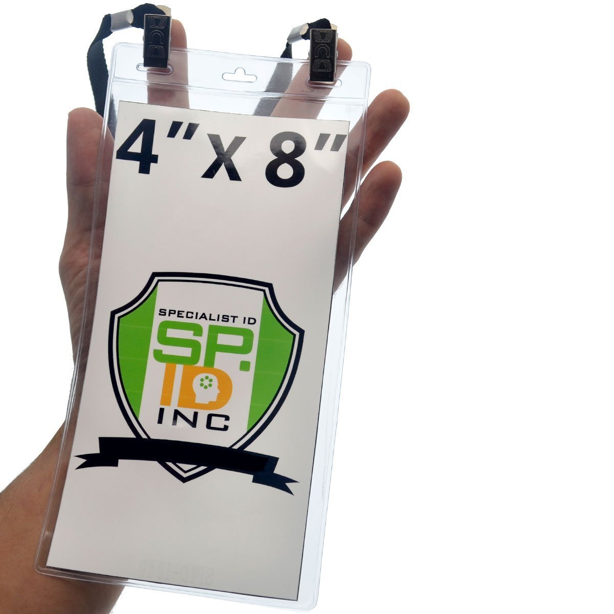 Key-Bak KEYBAK Horizontal Vinyl Credential Holders - Clear, 4 In. W X 3 In L Pacc 008