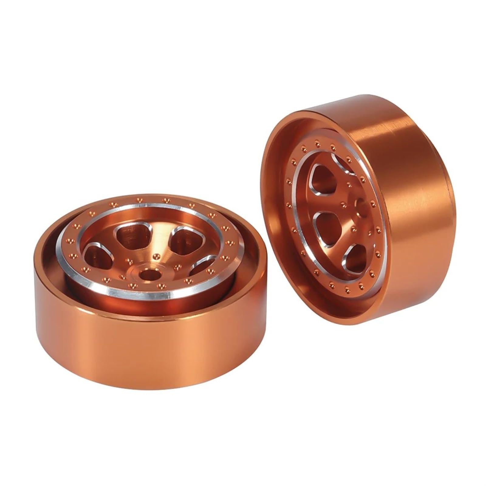 RC Pneus Jante Compatible avec TRX4-M pour Defender pour Bronco SCX24 AX24 FCX24 1/18 RC, Pneus en Alliage D'aluminium 1.0 Plus, Jantes À Billes