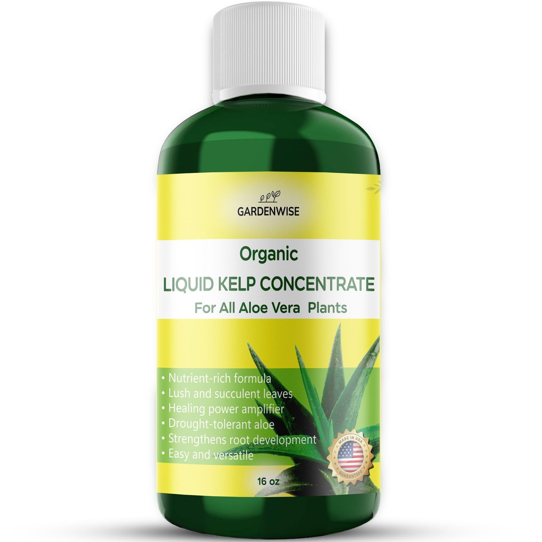 GARDENWISE Organic Premium Kelp Seaweed Fertilizer - Liquid Hydroponics Fertilizer - Liquid Plant Food - Nutrient-Rich Soil Enhancer - Natural Plant