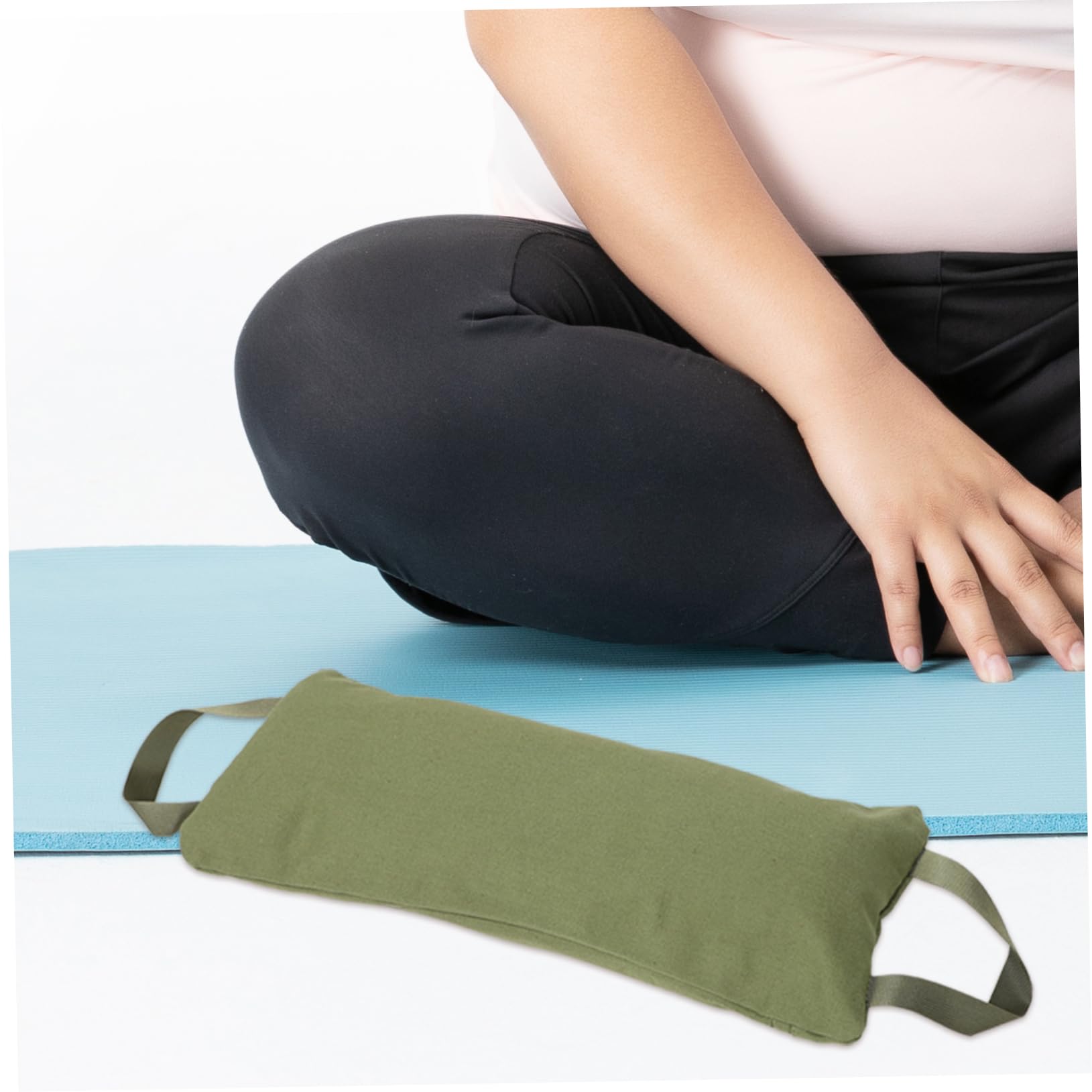 Bolsa De Arena Vacía para Entrenamiento Saco De Peso para Levantamiento De Pesas Lona Reutilizable Y Ajustable para Yoga Fitness Y Ejercicios De Piernas Exterior 19.68X8.26X0.19In