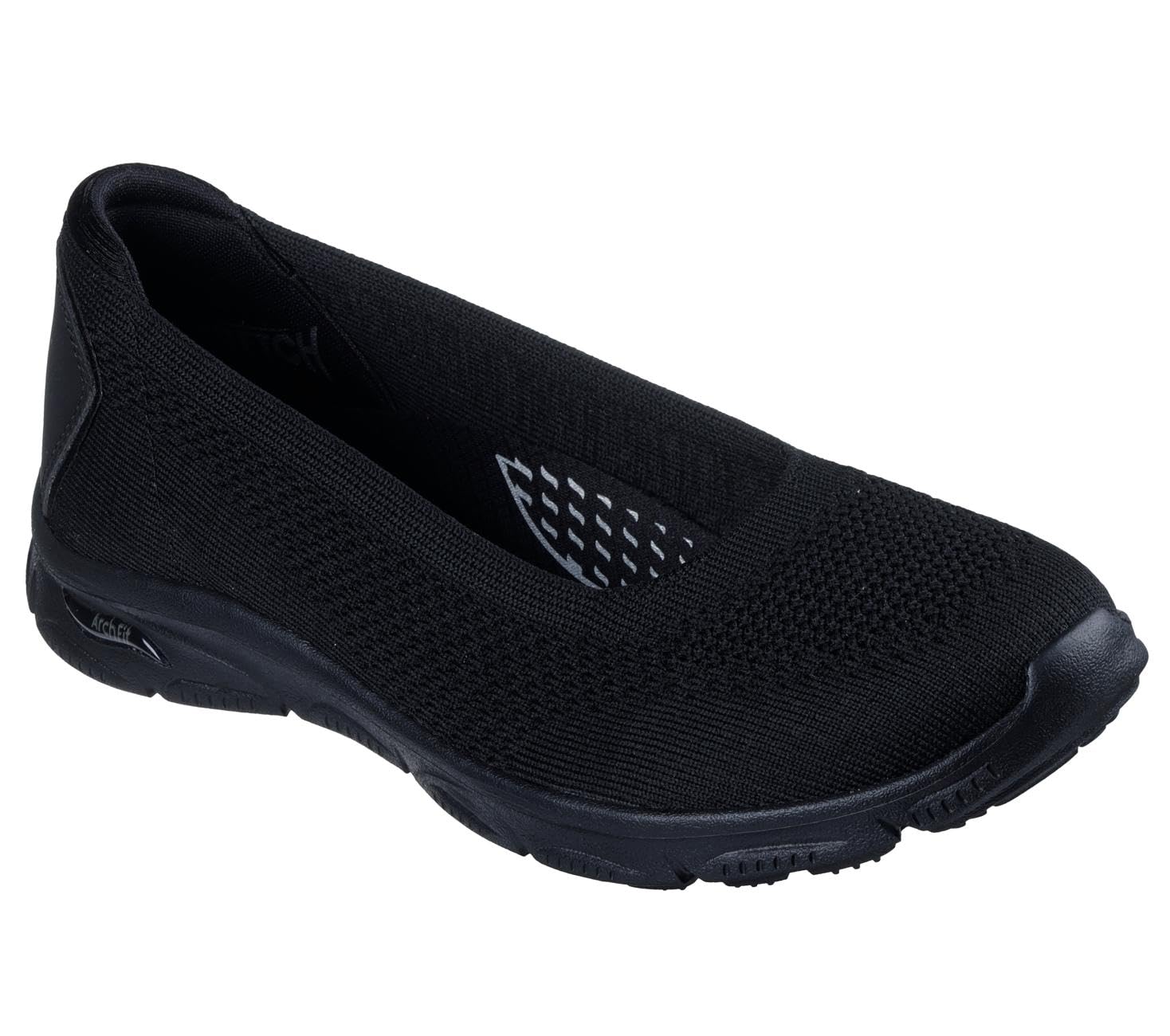 Skechers Women's Black Arch Fit Sunny - Zen Walk Shoes In Size 3.5 | Textile/Synthetic, Vegan, Machine Washable