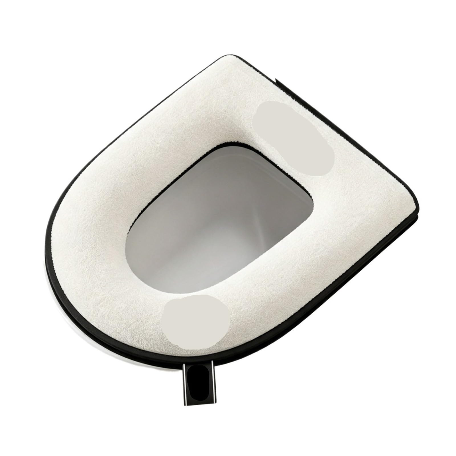 Bisxhvqjzkc White Zipper Four Season Universal Toilet Cushion