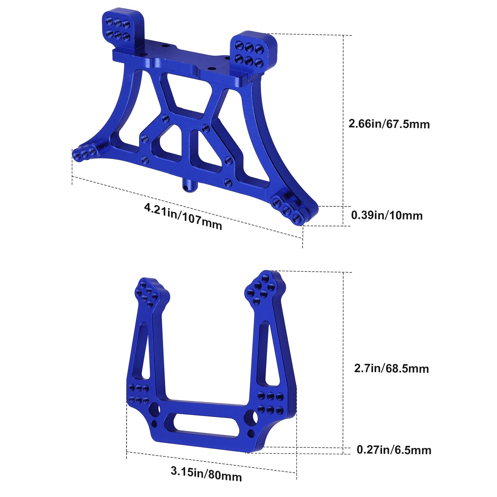 Amazon.com: Hobbypark Aluminum Front & Rear Shock Tower Mounts for