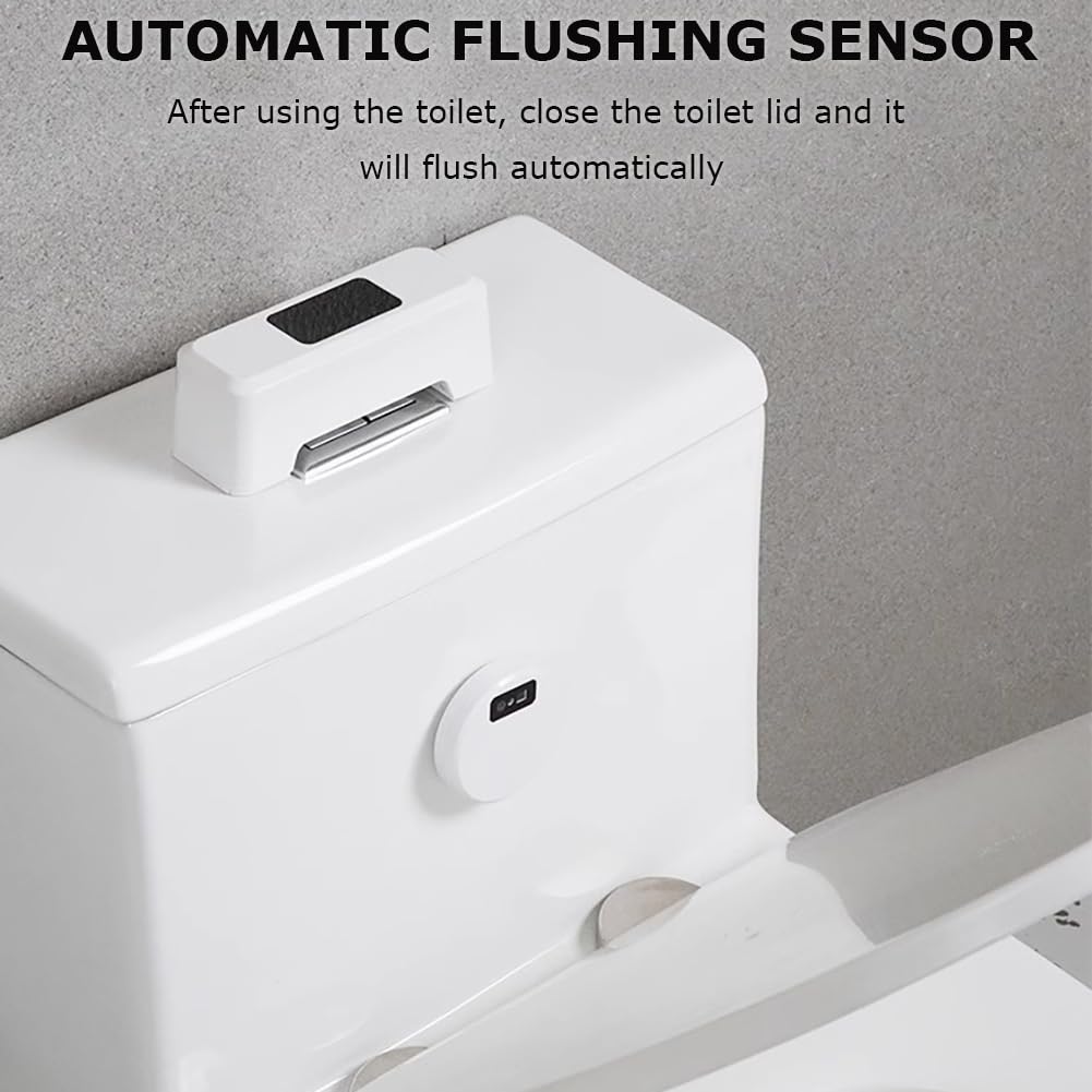 Flusher Automático De Inodoro, Kit De Descarga De Inodoro del Sensor Infrarrojo, Botón De Al RAS del Inodoro Inteligente, Sensor De Infrarrojos Externos.,Style a