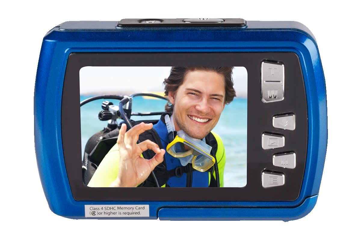 Amazon.com : Vivitar ViviCam S048 Waterproof Digital Camera (Blue