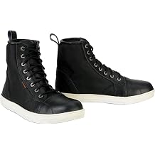 Milwaukee Leather MBM9004WP Mens Waterproof Black Leather Motorcycle Reinforced Street Riding Shoes w/Ankle Support