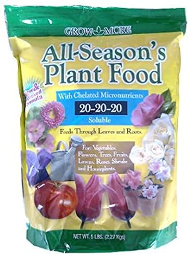 Grow More 7431 Fertilizante para todas las estaciones 20-20-20, 5-libras, MarrónA (paquete individual)