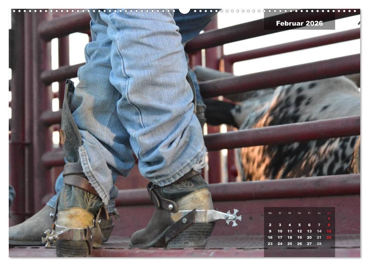 Faszination Rodeo (Wandkalender 2026 DIN A2 quer), CALVENDO Monatskalender: Aktionsreiche und stimmungsvolle Bilder aus der Welt des Rodeosports (CALVENDO Sport)