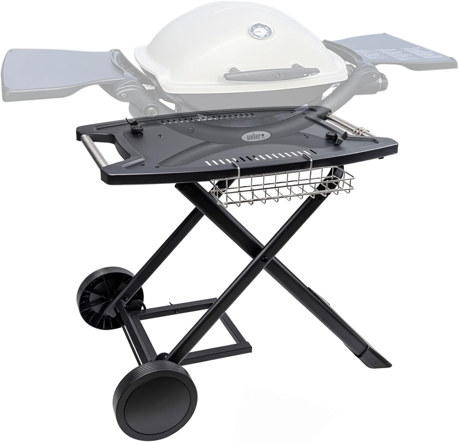 Barbqtime Portable Grill Cart for er Q Series Gas Grills, Grill Stand for er