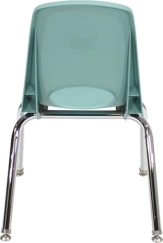 Miniatura 4 de Factory Direct Partners 10364-SF - Silla escolar apilable de 14 pulgadas, asiento apilable para estudiantes con patas de acero cromado y