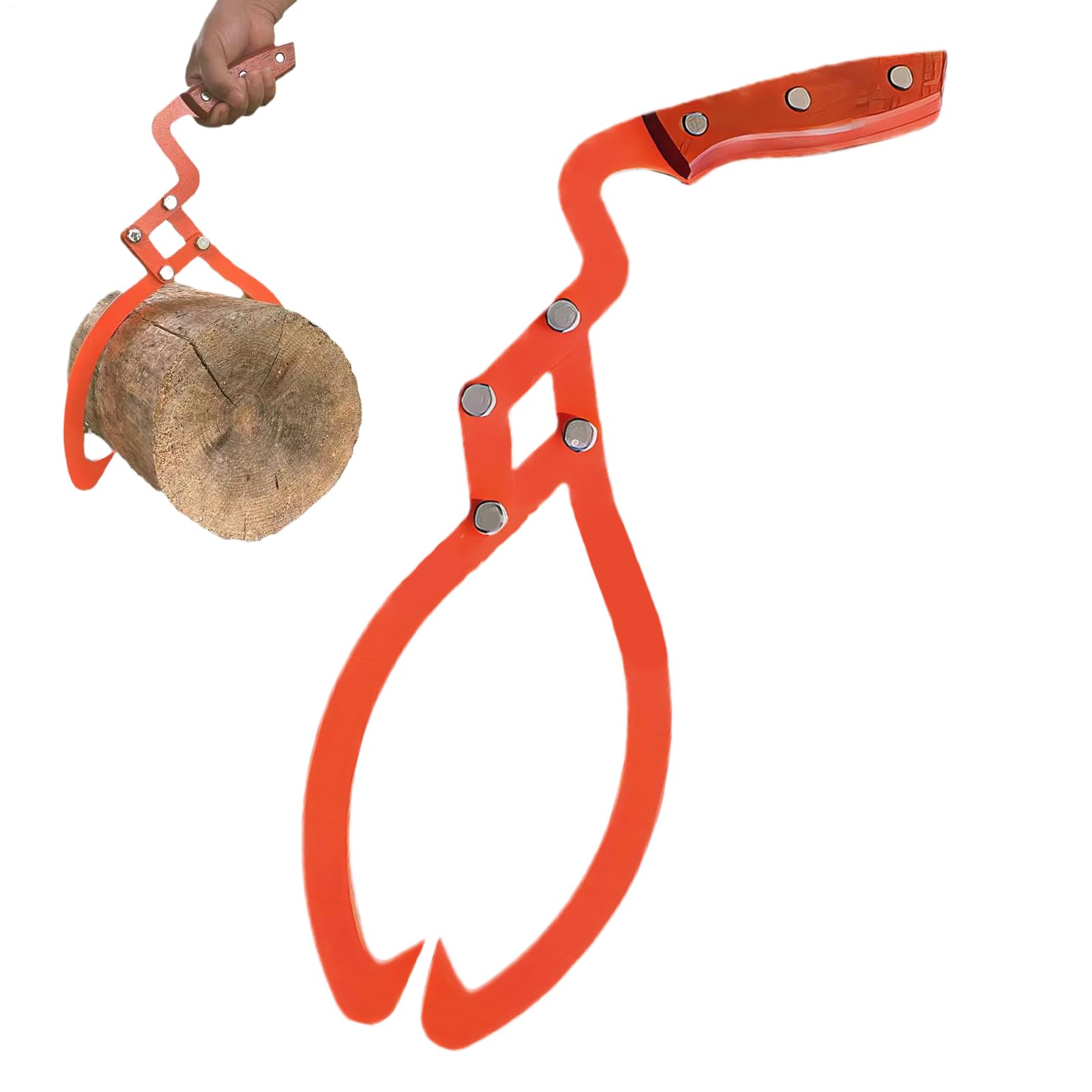 Gancho Para Troncos | Herramienta Ergonómica De Acero Inoxidable 50 Centímetros | Tenazas para el Levantamiento de Troncos | Para Jardín, Silvicultura, Ramas, Exterior, Camiones, Quads y