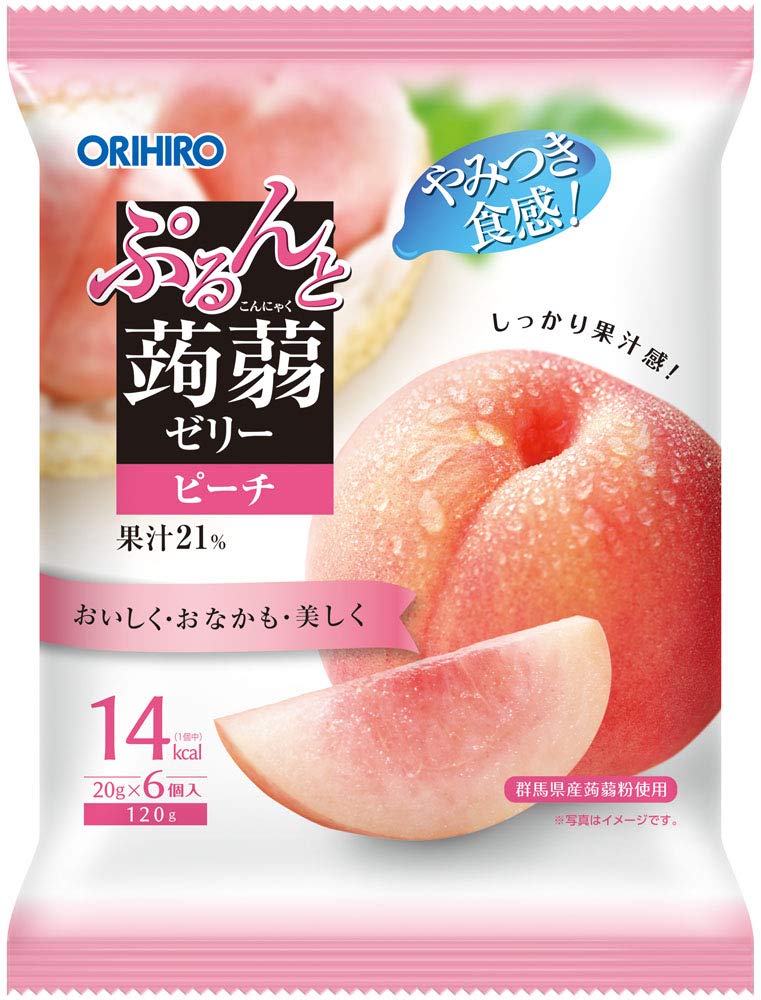 オリヒロ蒟蒻ゼリーピーチ　36個入り　2ケース 楽天市場】オリヒロ ぷるんと蒟蒻ゼリー 計36個 720g 6種×各6個 大容量
