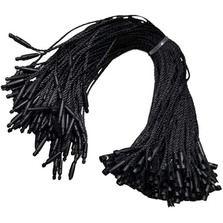 7.5-Inch Nylon Hang Tags with String and Snap Lock Pin