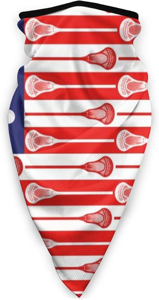 USA Lacrosse Sticks Flag Multifunctional Headwear Bandana Tube UV Face