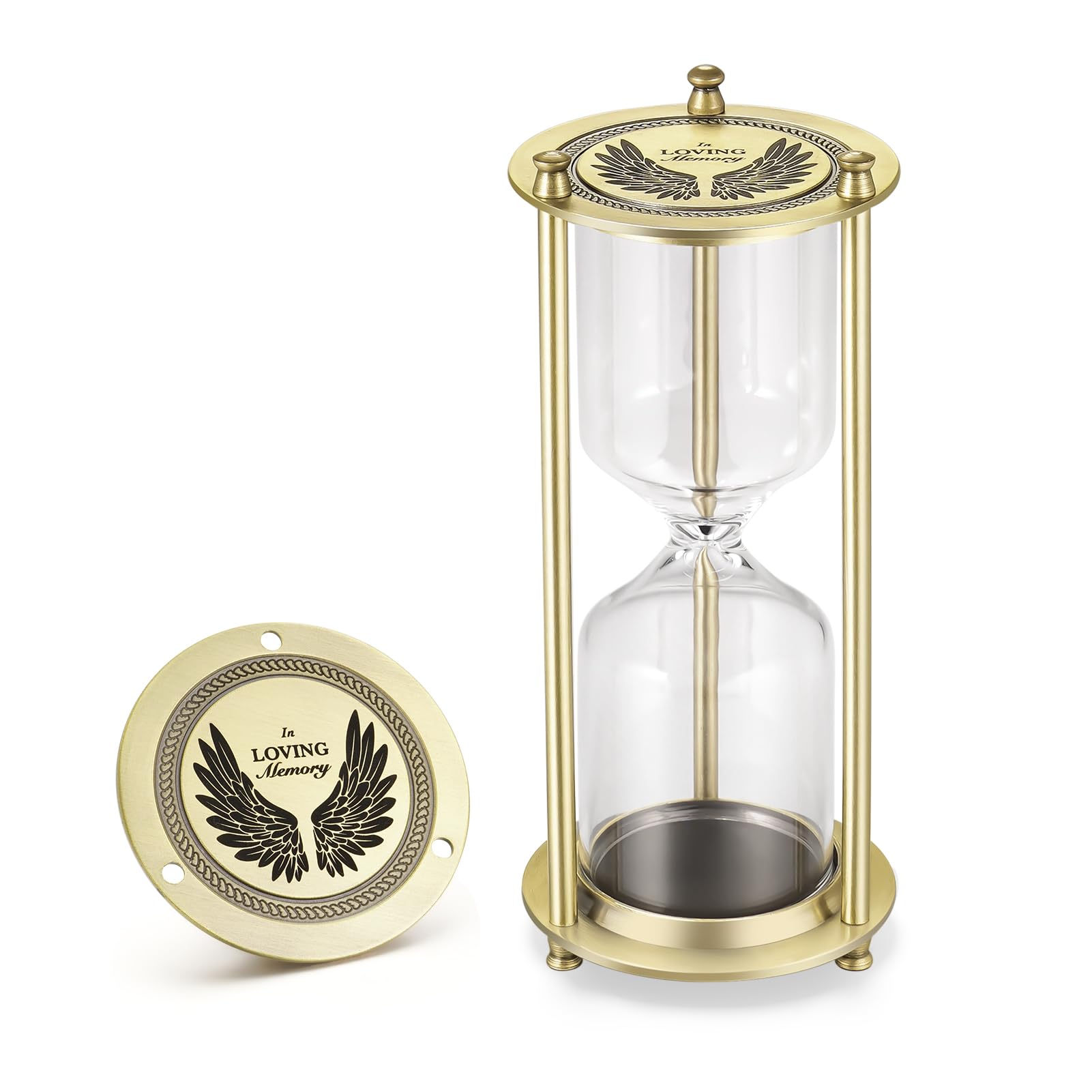 KAGREC Hourglass Mediurm Urn for Ashes Urn for Ashes for Men Women Cremation Urn for Ashes Memorial Keepsake Urn for Pet Small Urn for Human Ashes