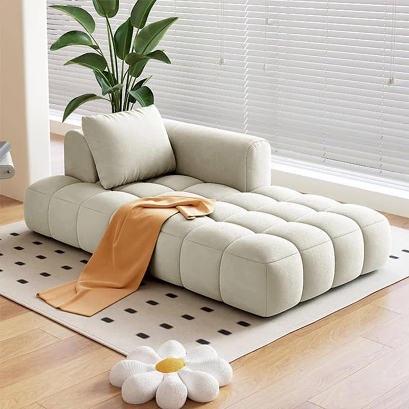 Image of LEGACY OF COMFORT Azure Solid Wood Frame Indoor Chaise Lounges Velvet Upholstered Chaise Lounge for Living Room (Left Hand Side, Beige)
