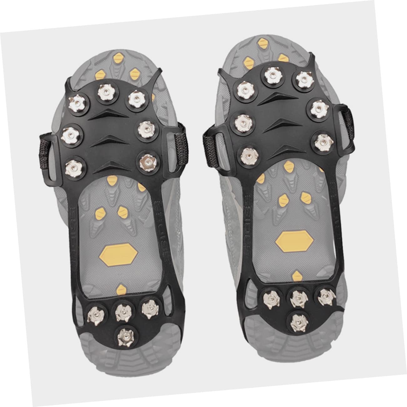 WHAMVOX 1 Pair Outdoor Crampons Snow Anti-Slip Shoe Covers Ice Snow Gripsover for Winter Hiking