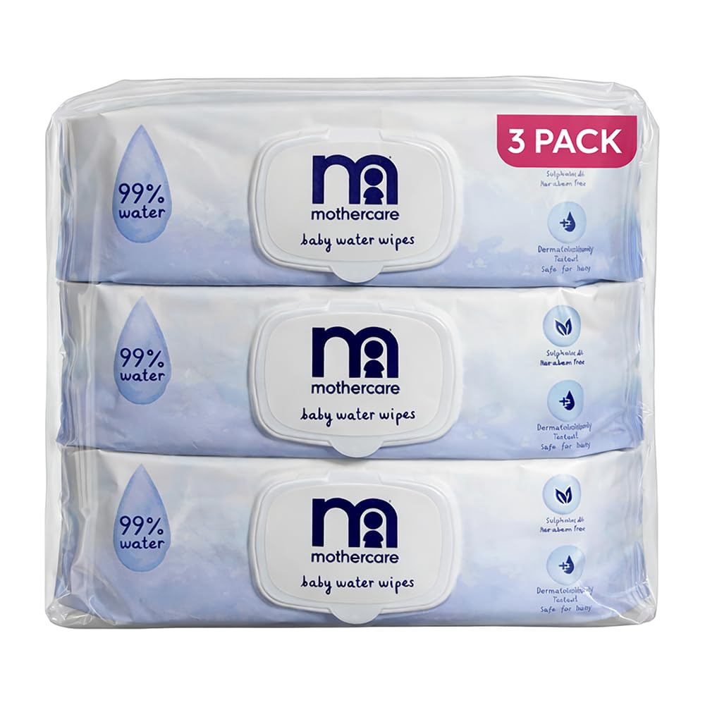 Mothercare 80-Piece Water Wipes Non-Fragrance - Pack of 3-picture-20