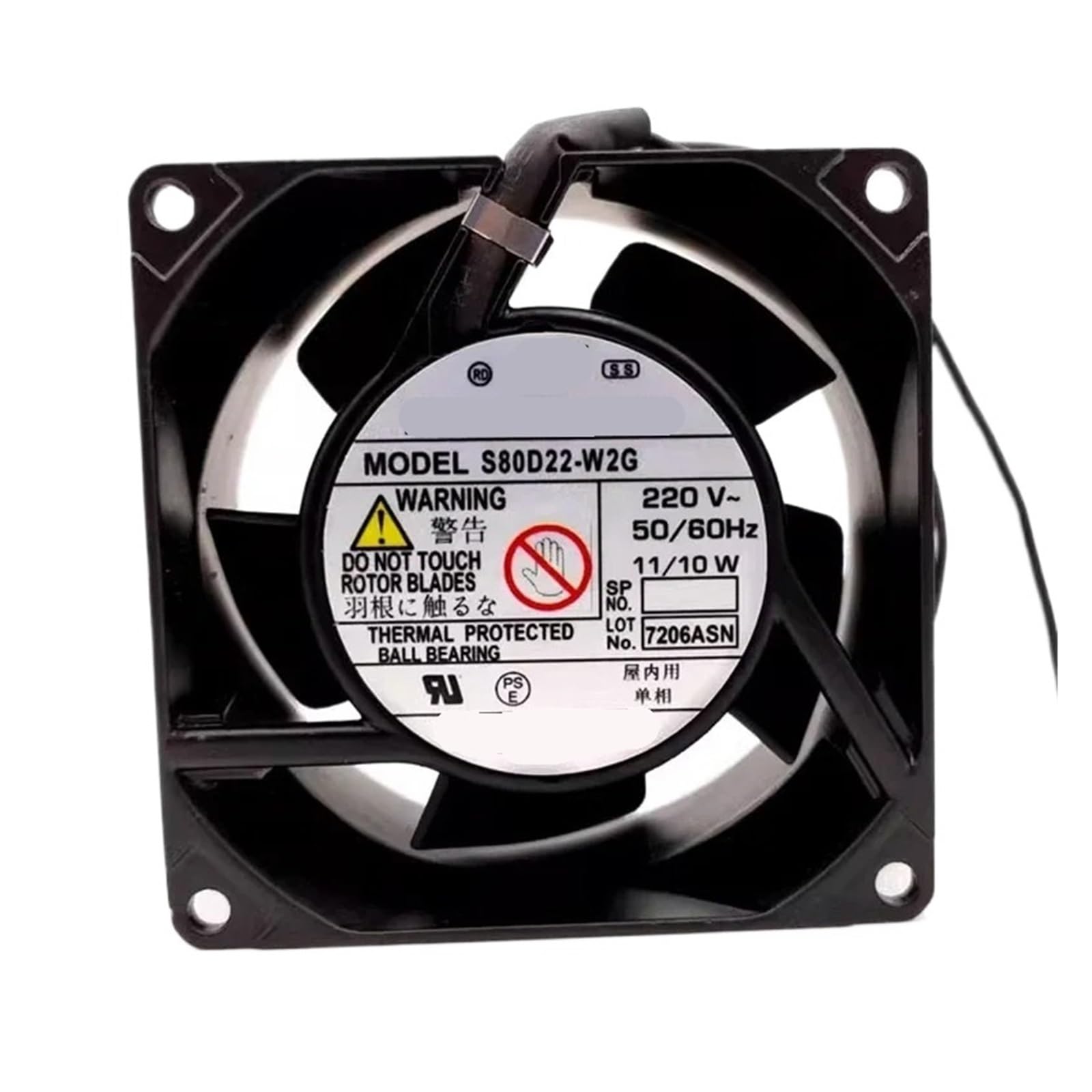 FSBNMNXPQ S80D22-W2G 220V 11/10W 8CM Fan