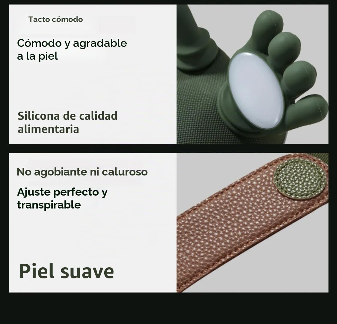 Masajeador térmico biónico, masajeador Shiatsu portátil de cuello y espalda, masaje eléctrico de tejido profundo 4D, diseño de mano humana simulada para aliviar el dolor y relajarse