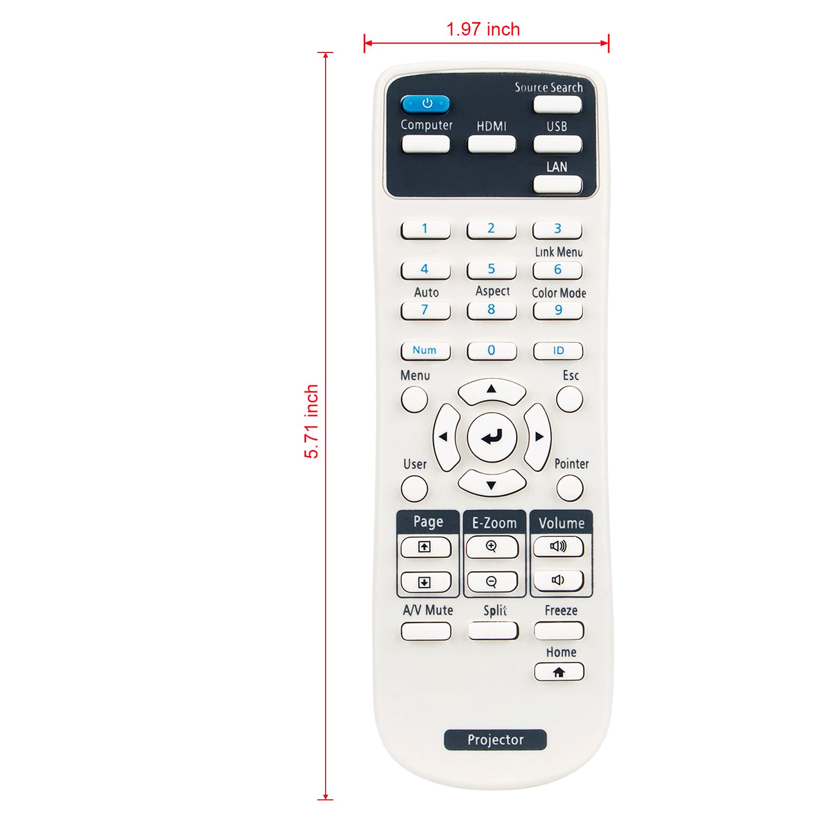 Amazon | 218906000 交換用リモコン エプソンプロジェクター EB-L510U