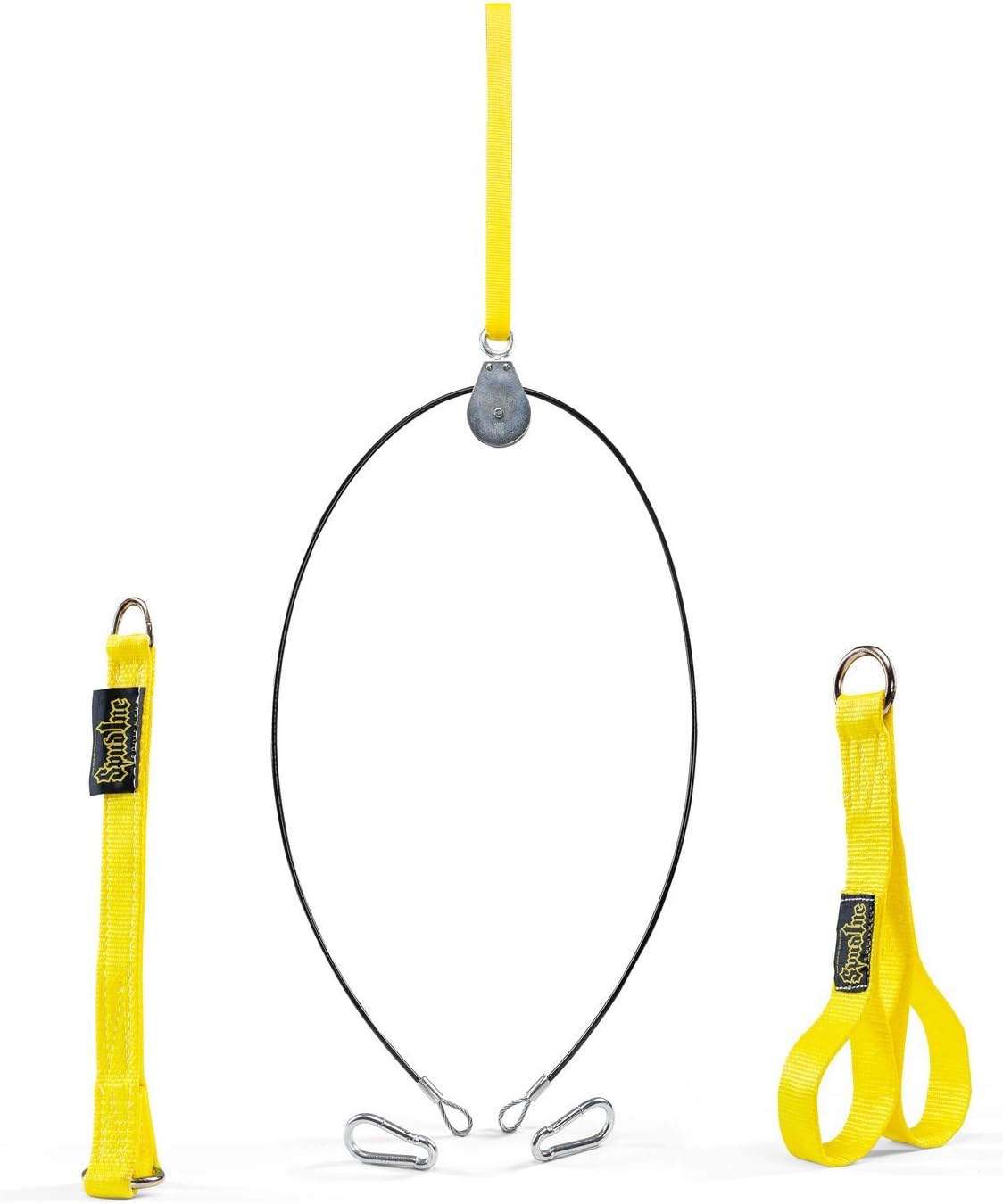 Spud Econo Pulley LAT Pulldown Machine Cable Attachment for Use with Olympic Plates