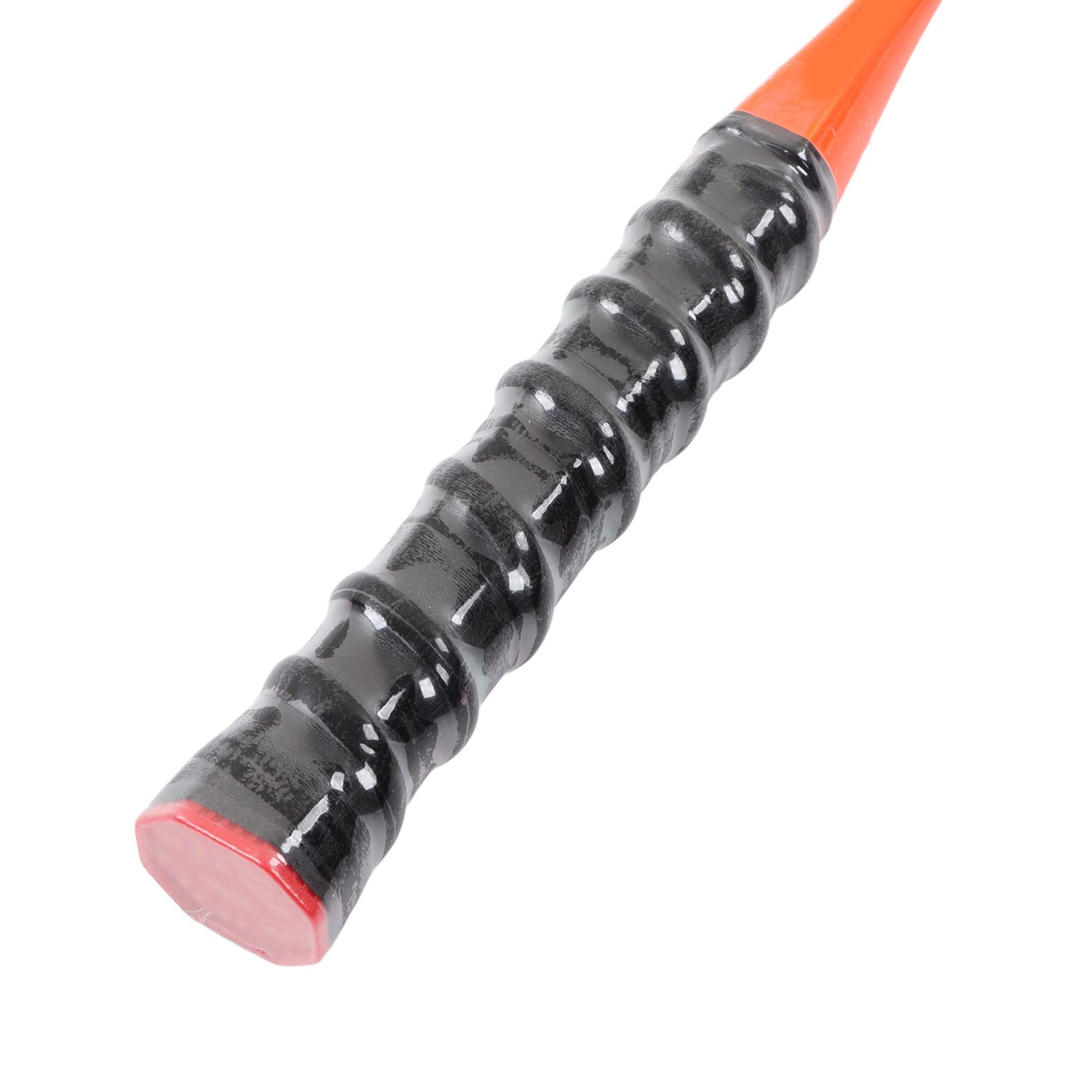 Set di Racchette da Badminton, 2 Racchette in Ferrolega Leggera in un Unico Pezzo per Principianti e Professionisti, Arancione, Portatile 26,0 Pollici