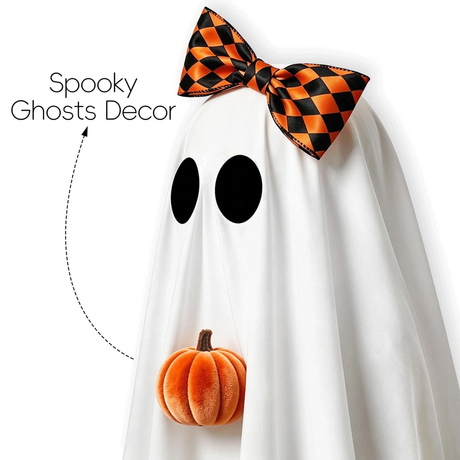 Straszne Dekoracje Na Halloween Dekoracyjne Świetlne Figurki Ducha LED | 2 Figurki Halloweenowe Z Miotłą Do Wewnątrz I Na Zewnątrz, Sypialni, Kominka, Parapetu, Półki, Przyjęć