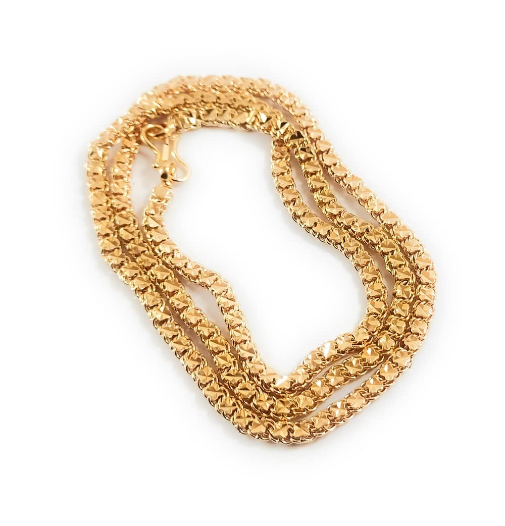 CUTE GOLD 1 Gram Micro Gold Plated & Copper Traditional Designer Fashion Jewellery Chain for Women (B09R76HG68) Amazon Price History, Amazon Price Tracker