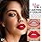 evpct 1Pcs Fire Bright Red Matte Lip Liner & Liquid Lipstick Stain Makeup Set for Women, Red Lip Liner Stain Long Lasting Waterproof Smudge Proof, Cruelty Free Lip Stick Makeup 24 hours originales, 64