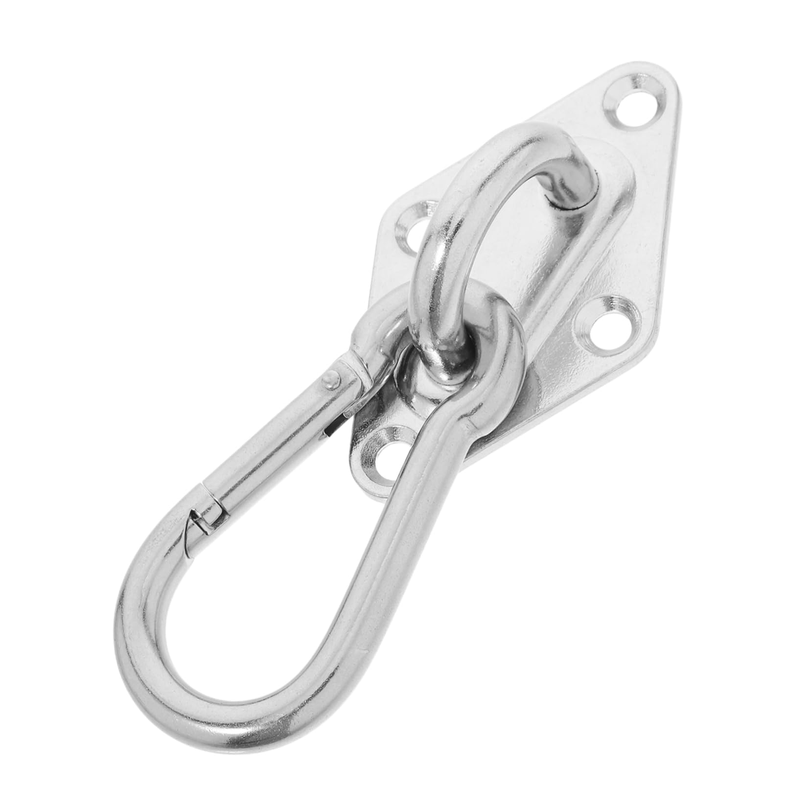 Toyvian 1 Set Stainless Steel Hammock Hanging Kit Heavy Duty Swivel Hooks Lag Screws for Use for Swing Chair Installation Suspension Projects