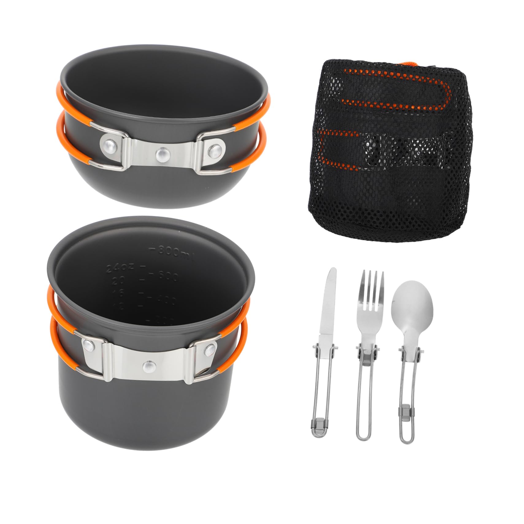 GALPADA 1 Set Camping Picnic Cookware Portable Outdoor Cooking Gear Pan Camping Pans Utensils