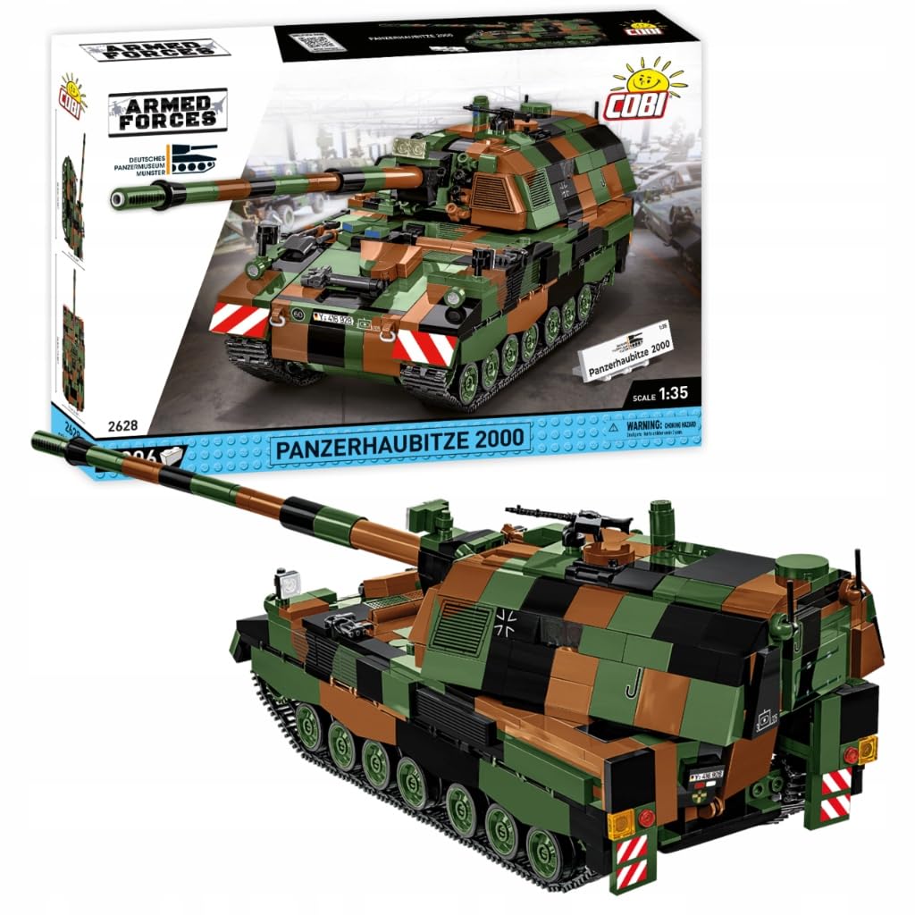 COBI Panzerhaubitze 2000, 13.58" x 4.33" x 4.33", Grün
